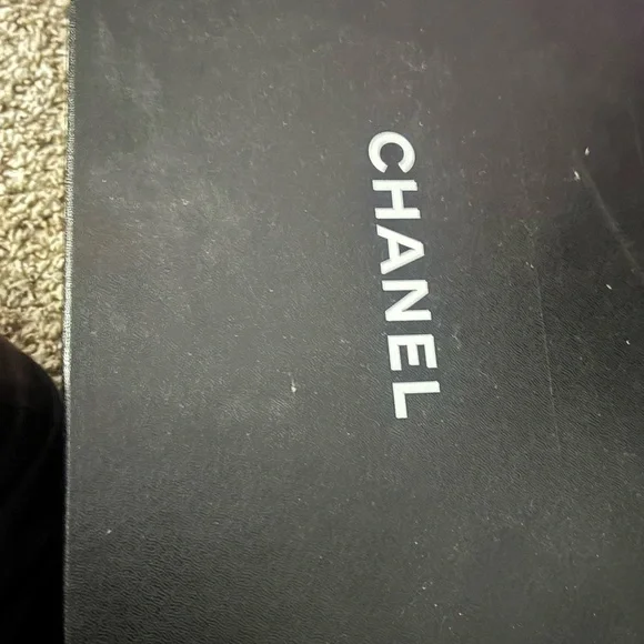 Women's CHANEL Designer Sneakers in Gray and Cream - Picture 7 of 9